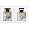 Stupell Industries Gray Gold Parfum Bottle 2 pc Framed Giclee Wall Art Set Design by Carol Robinson